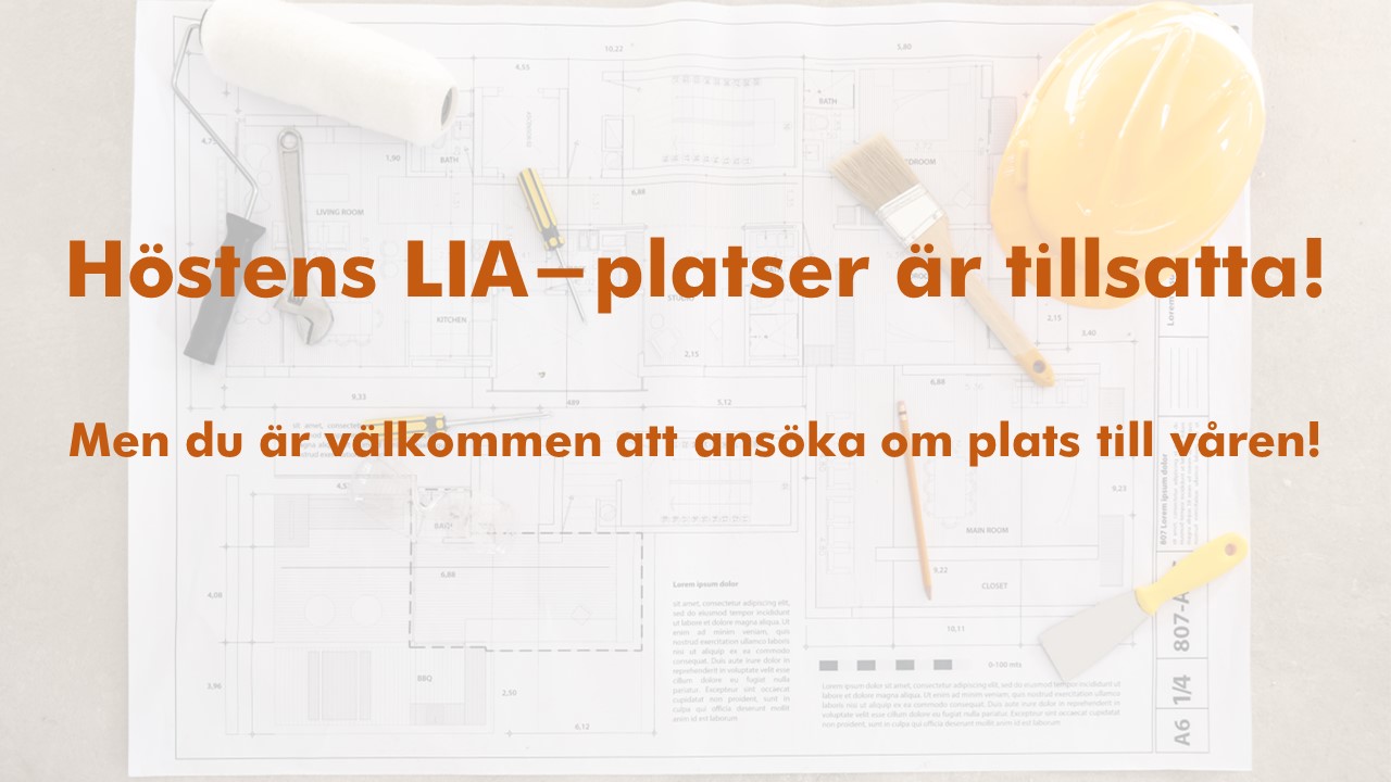 Höstens LIA Platser Är Tillsatta! (1)